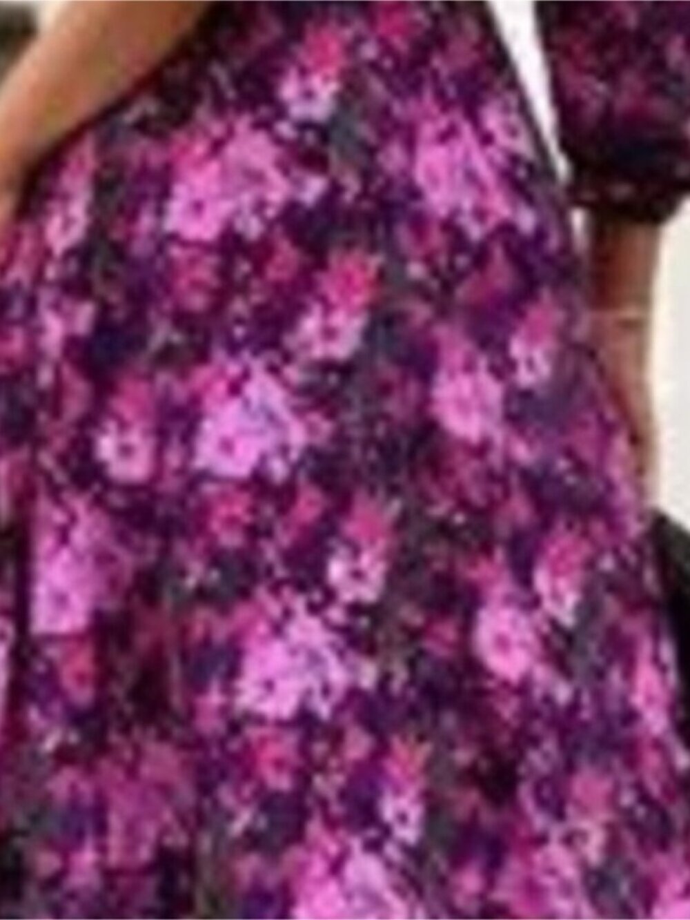 Floral Print Long Sleeve Midi Dress